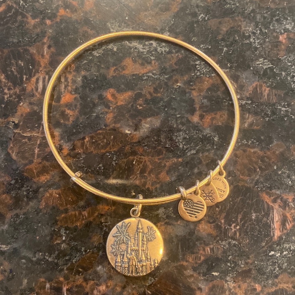 Alex and Ani - Disney World - Castle - Gold Finish
